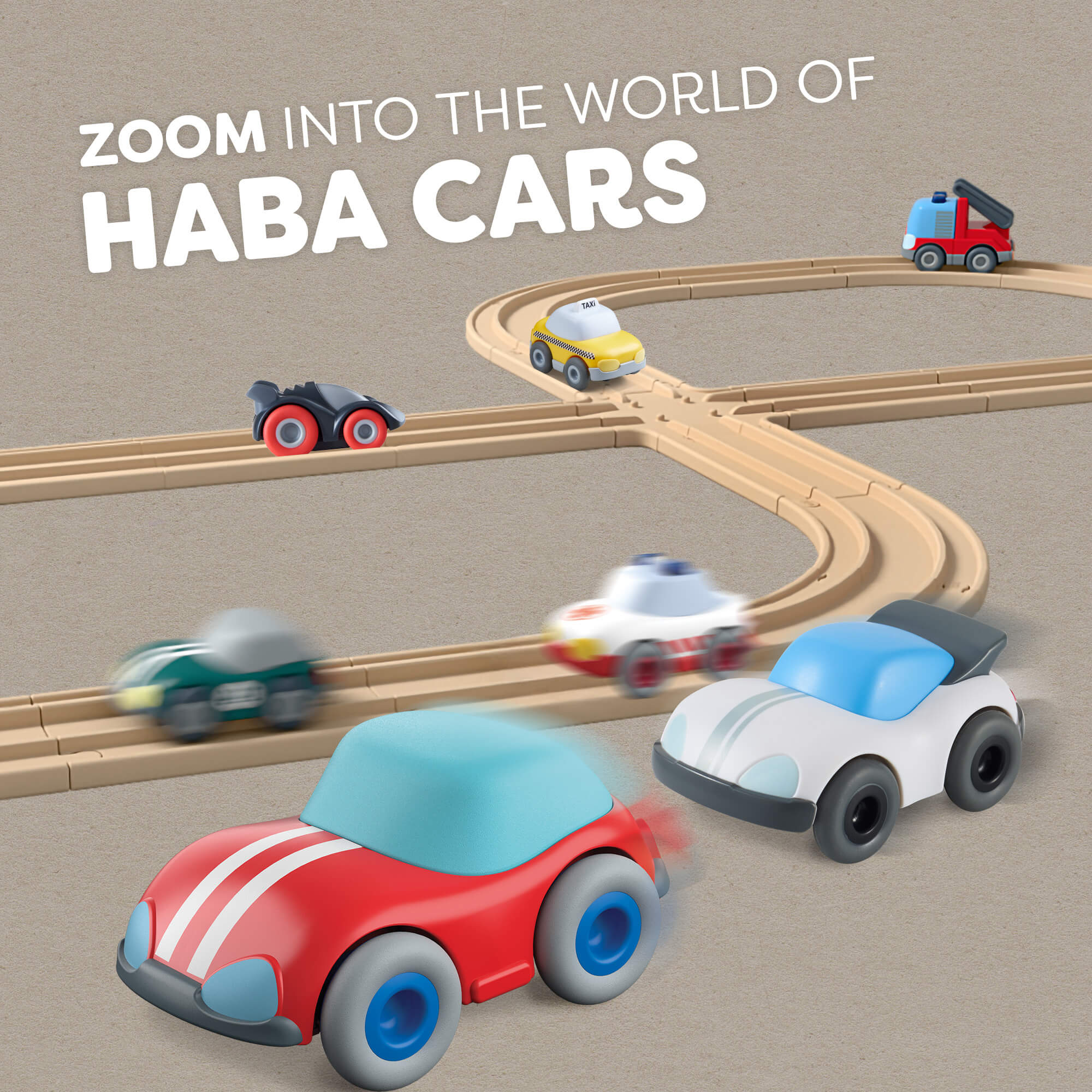 HABA Cars Fire Car with Momentum Motor